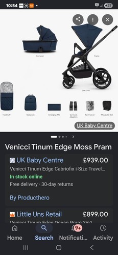 Venicci tinum edge pram - edge,